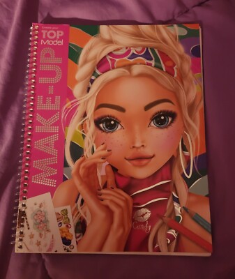 Top Model Make-up by Depesche fashion design sketch book with stickers
