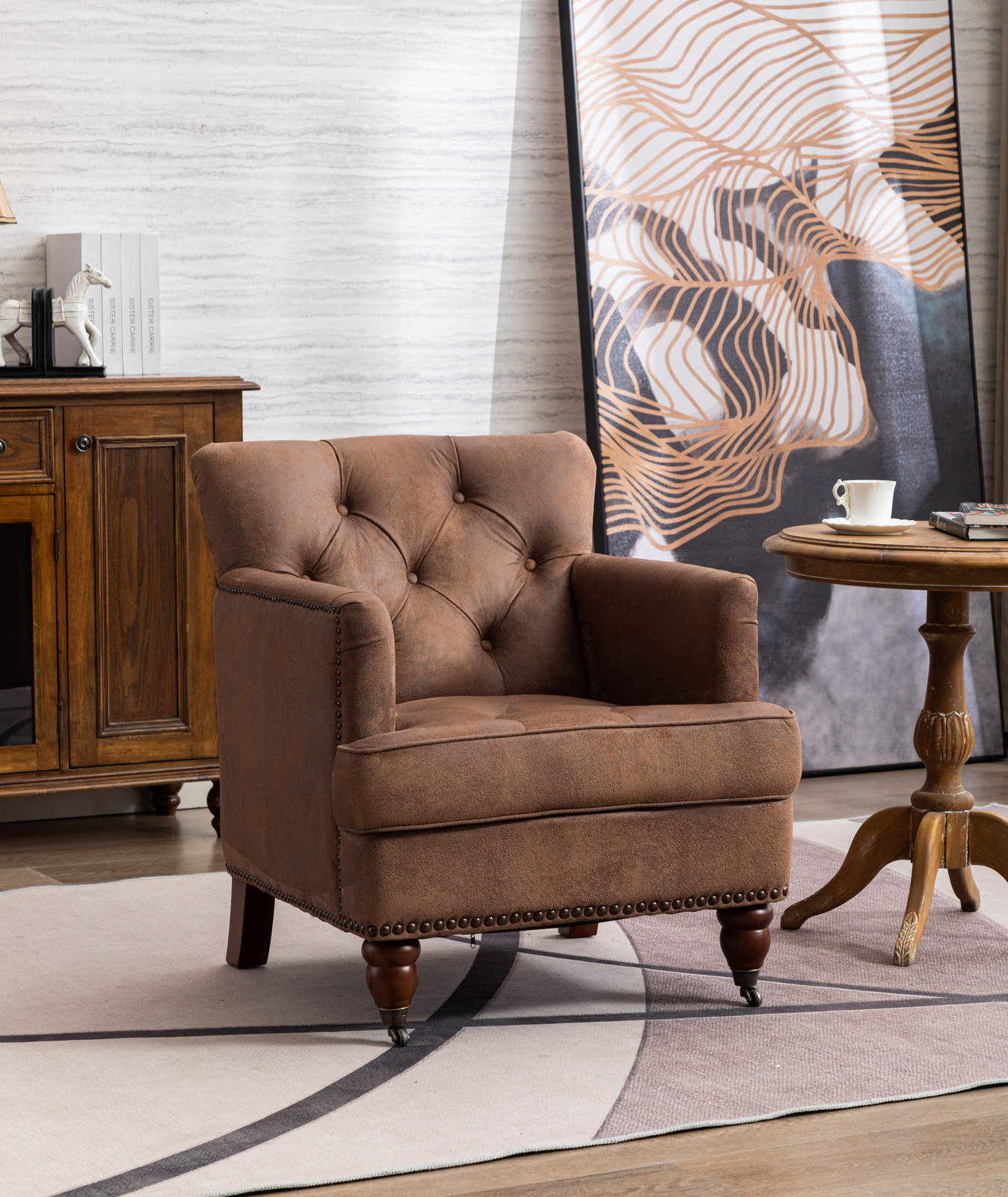 Armchair Accent Chair Wooden Legs