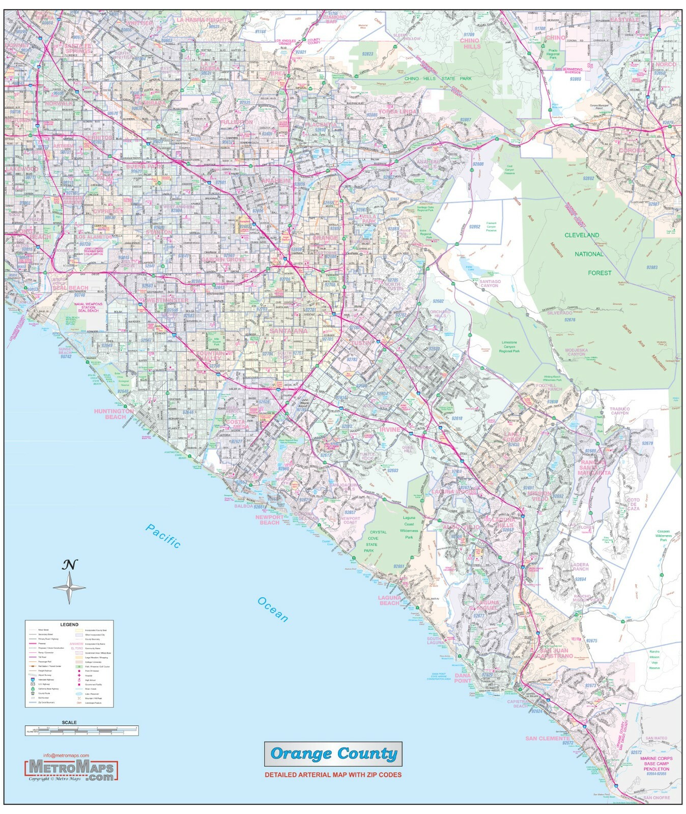 絵画 SOUTHERN CALIFORNIA ARTERIAL MAP 絵画 SOUTHERN CALIFORNIA ARTERIAL MAP Wall Map of Southern