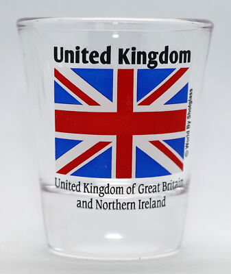 UNITED KINGDOM ENGLAND (UK) FLAG SHOT GLASS SHOTGLASS