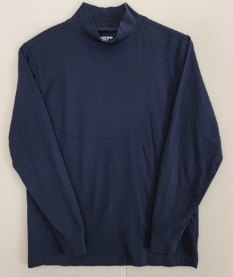 Lands' End Super-T Shirt Mens Small 34-36 Blue Cotton Long Sleeve Tshirt EUC