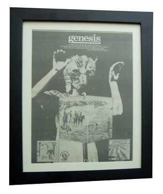 GENESIS+Foxtrot+POSTER+AD+RARE ORIGINAL 1972+TOP QUALITY FRAMED+FAST GLOBAL SHIP