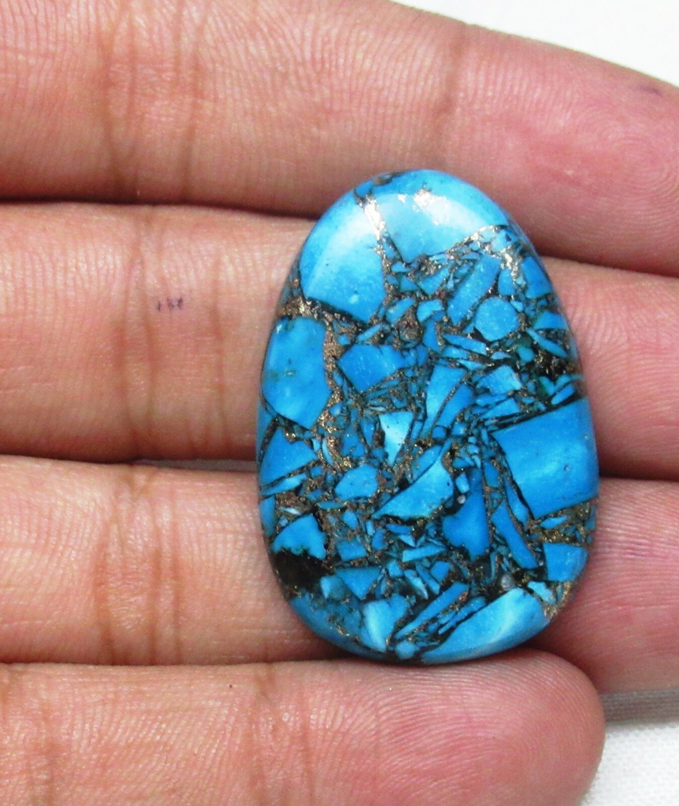Copper Turquoise Fancy 32.45 ct Loose Gemstone Cabochon G 6990 | eBay