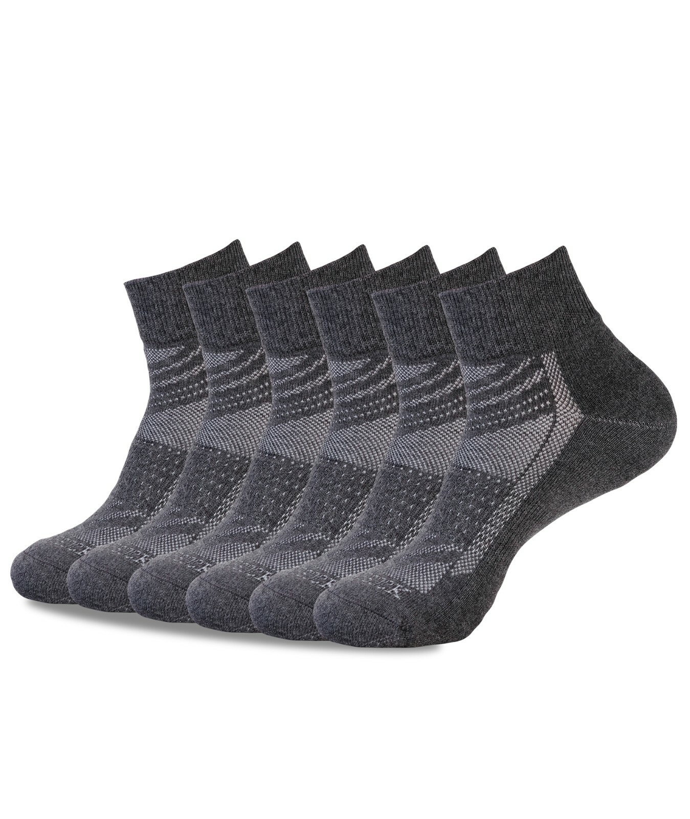 6 PAIR QUARTER CREW SOCKS ANKLE LOW CUT SUPER SOFT CUSHIONED COTTON ALL SIZES