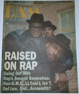 RUN DMC 1986 BAM MAGAZINE DEF JAM RICK RUBIN ICE T LOU REED