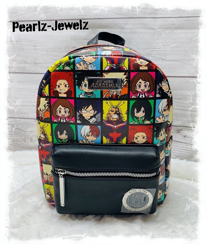 Bioworld My Hero Academia Characters Grid U.A. High Mini Backpack - New