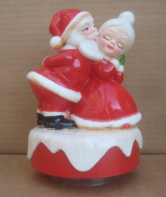 サンタがサ Mrs.クローズ クリスマス 回転オルゴール 1973年