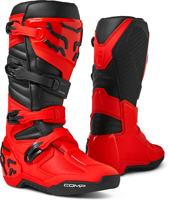 Fox Racing Men's Comp Motocross Boots (Fluorescent Red