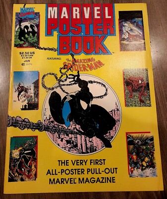 Marvel All Poster Pull-Out Book Amazing Spider-Man Todd McFarlane 1991 Rare Key 
