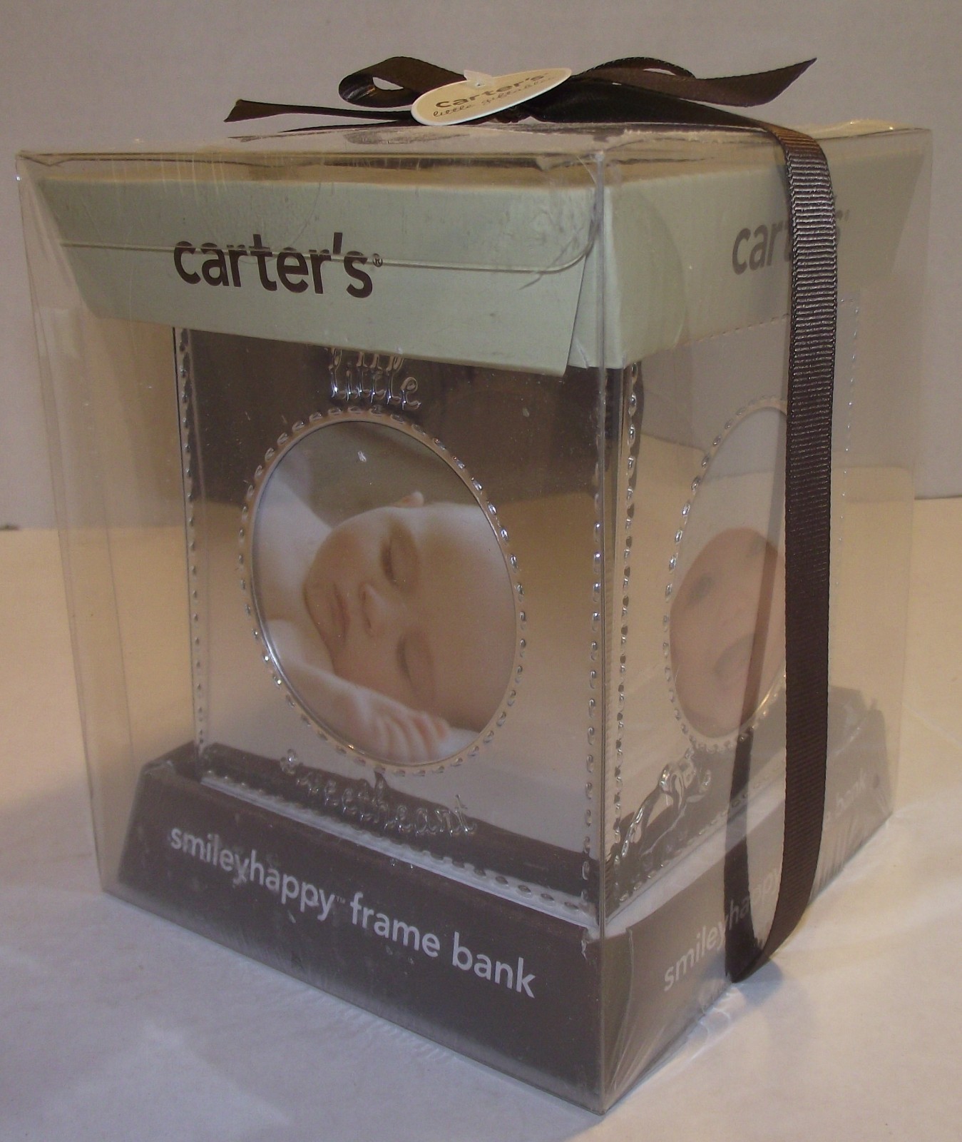 NEW, Sealed in Original Box, Carter's Cube Frame Bank