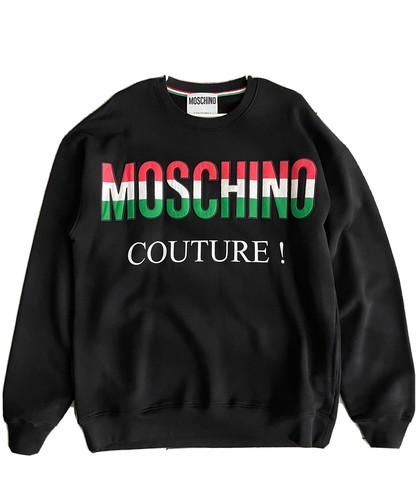 【MOSCHINO】hybrid sweatshirt with shirt bottom (関税込み） moschino men sweatshirt Regular Fit Size XL | eBay