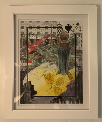 “Playing Cards” Original Framed Artwork by Yulia Kuznetsova