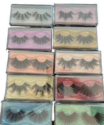Wholesale Faux Mink Eyelashes 10pcs 3d Lashes Eyelashes. New. Sealed.