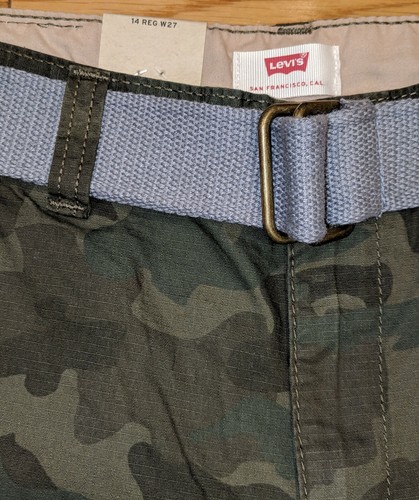 Levi's boy Camo Cargo Shorts(green) Sz 14 Reg W 27