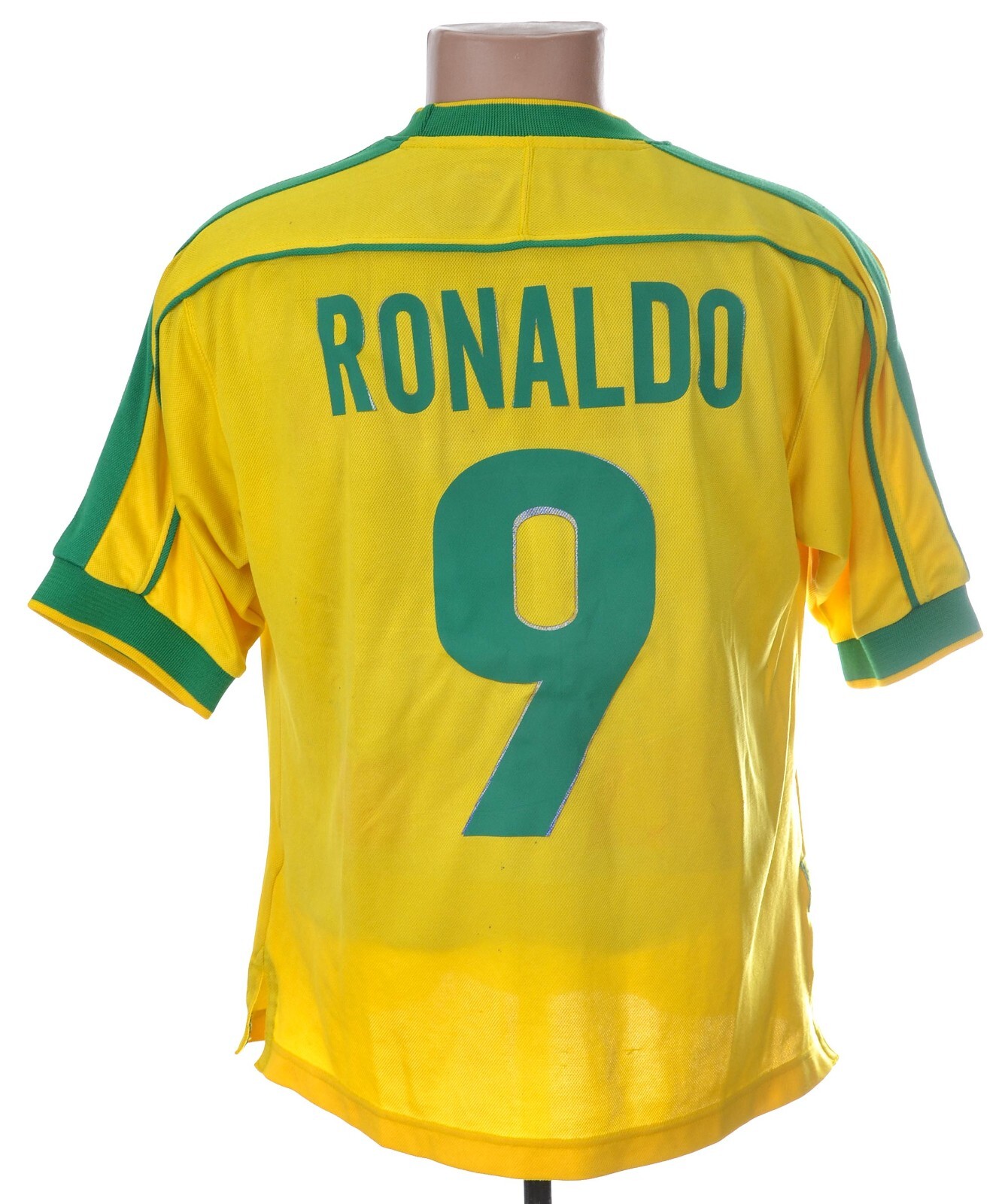 【正規品・新品】Nike 1998 ブラジル代表 9: ロナウド サイズXL 正規品・新品】Nike 1998 ブラジル代表 9: ロナウド サイズXL