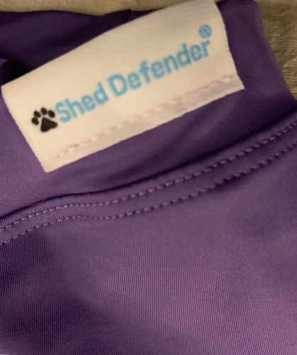 Shed Defender - Reduce Dog Hair Shedding & Anxiety Purple M NWOB