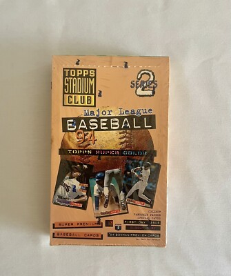 1994 Topps Stadium Club Baseball Series 2 Box Factory Sealed 24 Packs