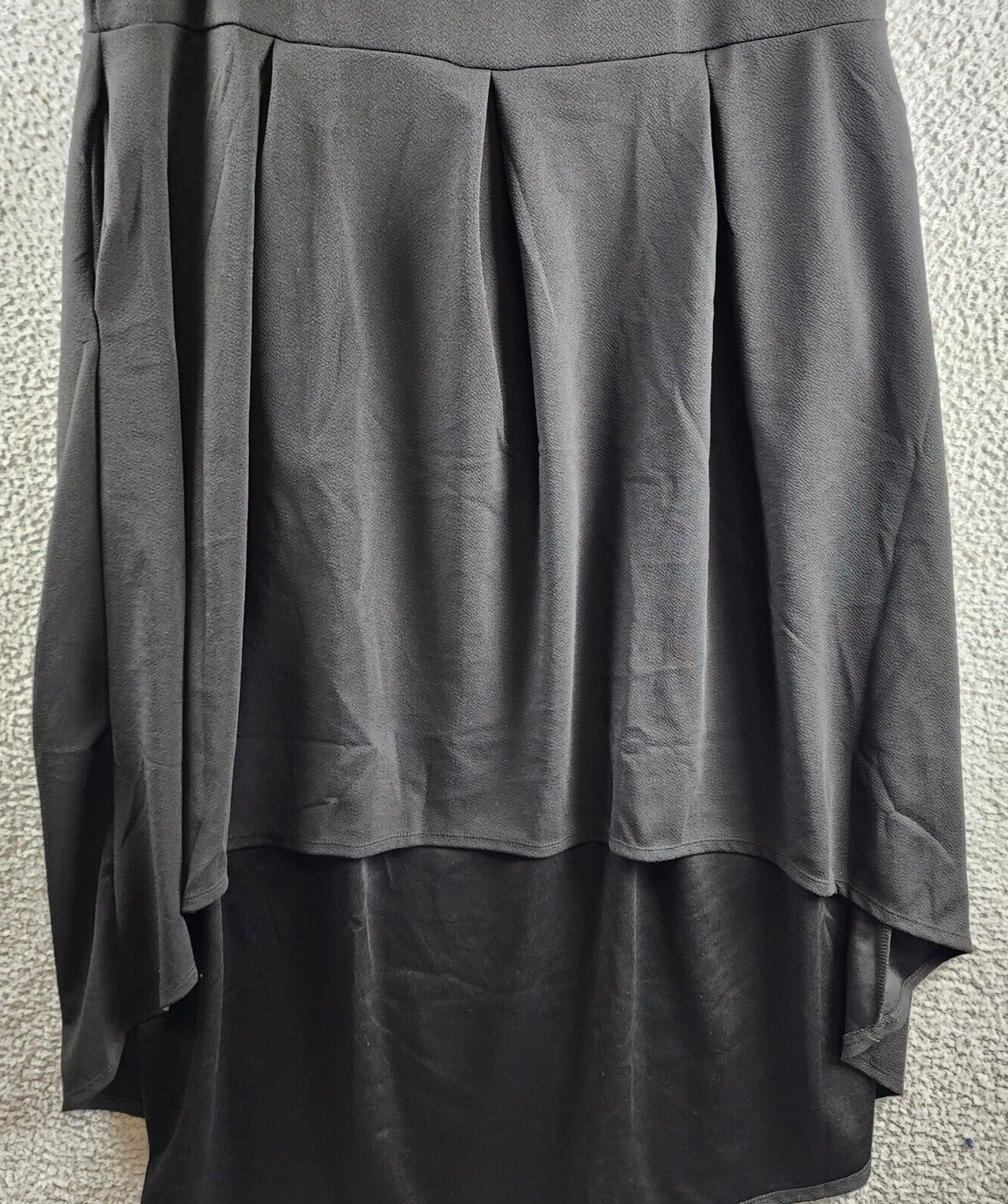 24seven Comfort Apparel Plus Size High Low Maxi Dress Women's 3X Black Pullover~ - Picture 4 of 14