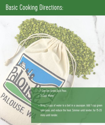 Palouse Brand Bulk Green Split Peas, 25 LBS