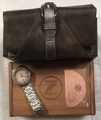 Pre-owned Zelos Blacktip 200m Gmt Coal Black 41mm Watch - Dealer & Warranty