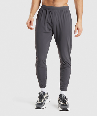 Gymshark Men s Studio Joggers Onyx Grey Slim Fit Pants Soft