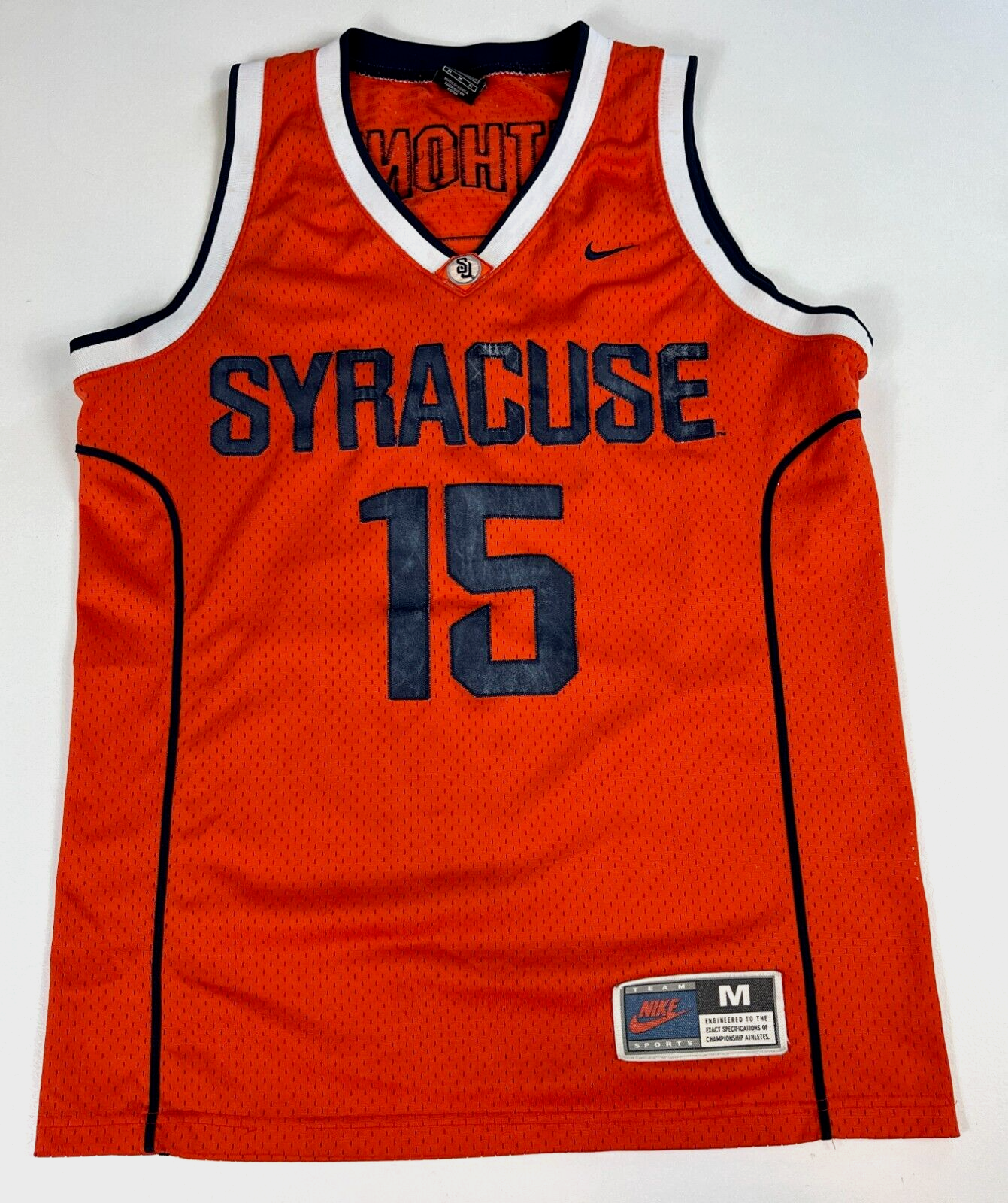Vintage Nike Team NCAA Syracuse Carmelo Anthony #15 Jersey