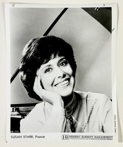 1980s Susan Starr Pianist Vintage Music Press Photo Perm Herbert Barrett Manage