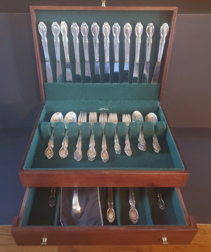 VINTAGE WM Rogers Silverware Set (62 piece) | eBay VINTAGE WM Rogers Silverware Set (62 piece) | eBay