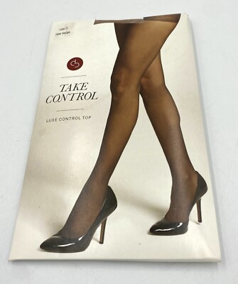 Dress Barn Women s Take Control Tights New Beige Size D