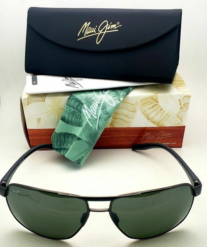 Pre-owned Maui Jim Polarized  The Bird Sunglasses Mj 835-02c Gunmetal Frame Grey Lenses In Gray