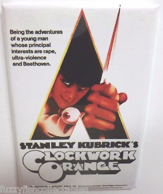 clockwork orange style 2 movie poster 2" x 3" refrigerator