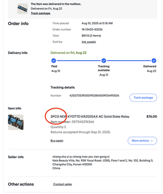 Item photo(s) from verified buyer