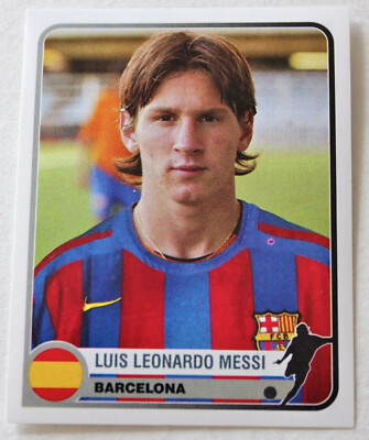 Panini Rookie Sticker Lionel Messi No. 74 Champions League