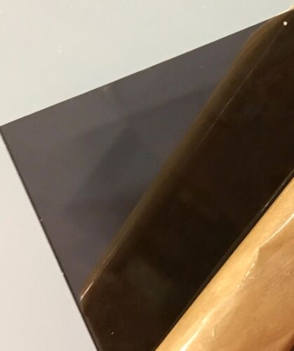 (2 Pack) Dark Gray Smoke Transparent Acrylic Plexiglass #2074 1/8" x 8" x 12" -