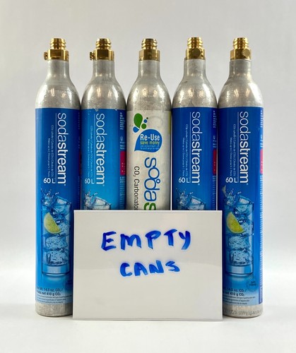 Sodastream Cylinder Empty 60 Liter Size Set of 5