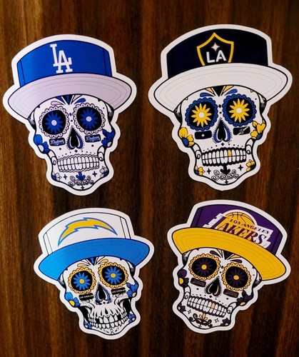 Los Angeles Dodgers Sugar Skull MAGNET - MLB Premium Vinyl