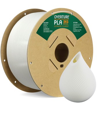OVERTURE PLA Filament 1.75mm PLA 3D Printer Filament, 3kg Cardboard Spool (6....