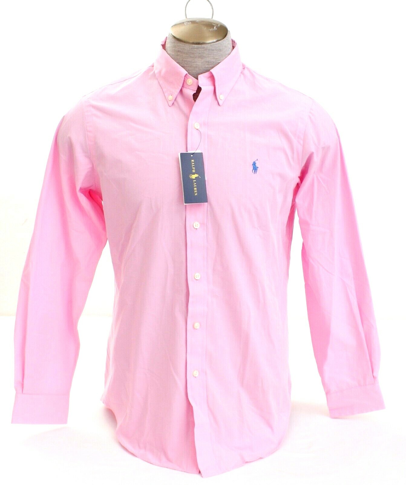 Ralph Lauren Pink Classic Fit Long Sleeve Button Front Shirt