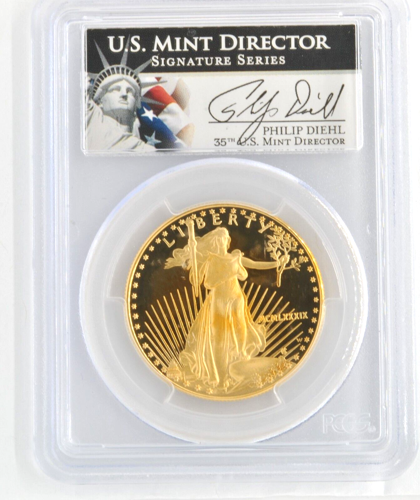 US 1989-W $50 Dollar Proof American Gold Eagle 1 Ounce PCGS Graded