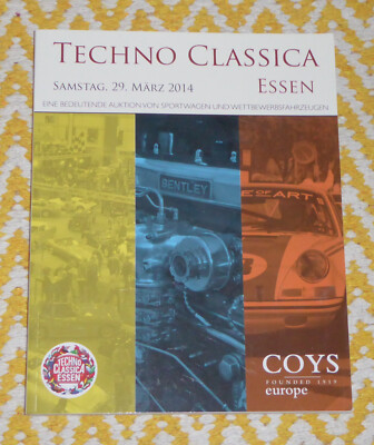 *COYS CATALOGUE* 2014 TECHNO CLASSICA {Motor Car Auction / Historic / Essen}