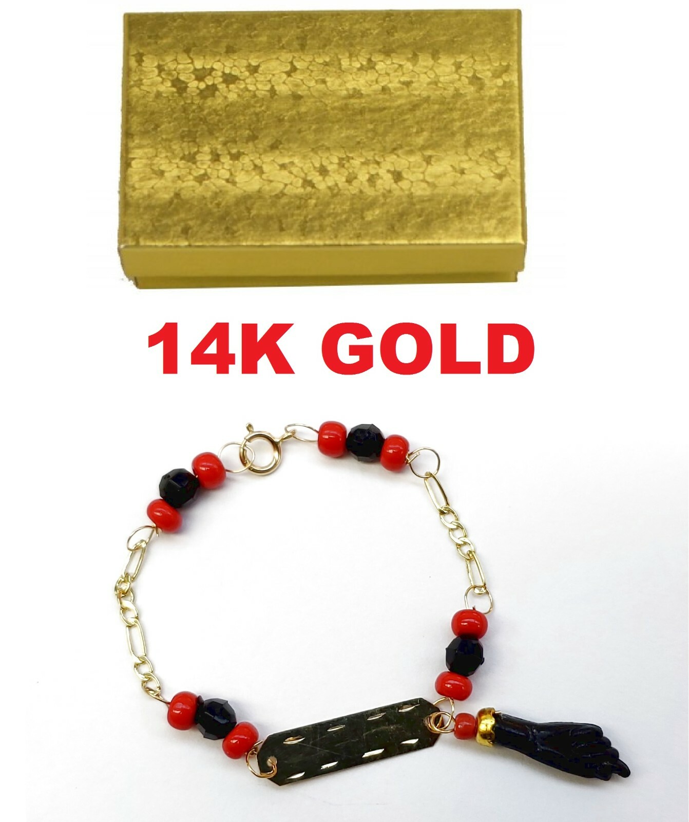 pulsera para mal de ojo de oro