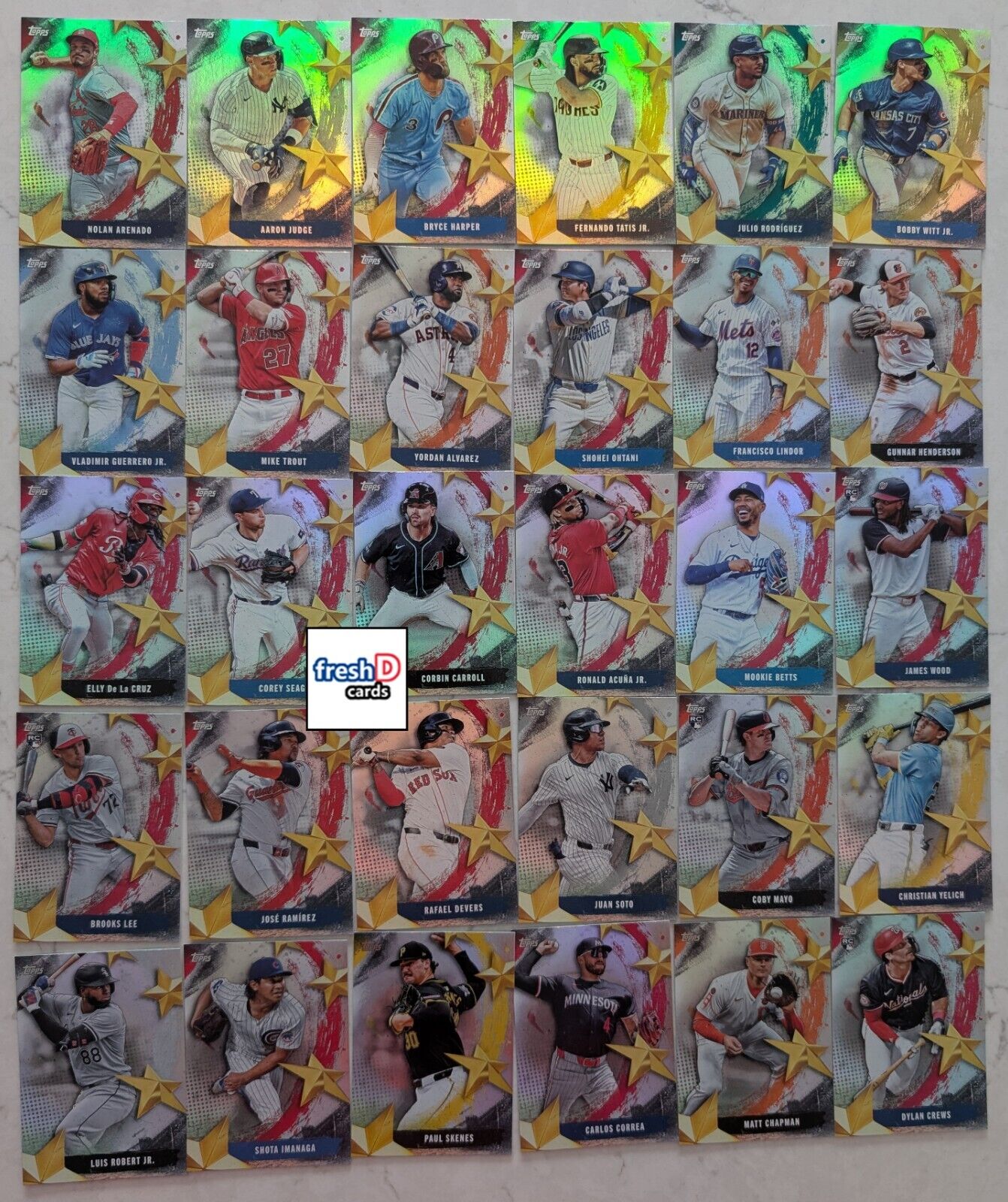 2025 Topps Series 1 Stars Of MLB Complete Set of 30 Skenes 2025 Topps Series 1 Stars Of MLB Complete Set of 30 Skenes
