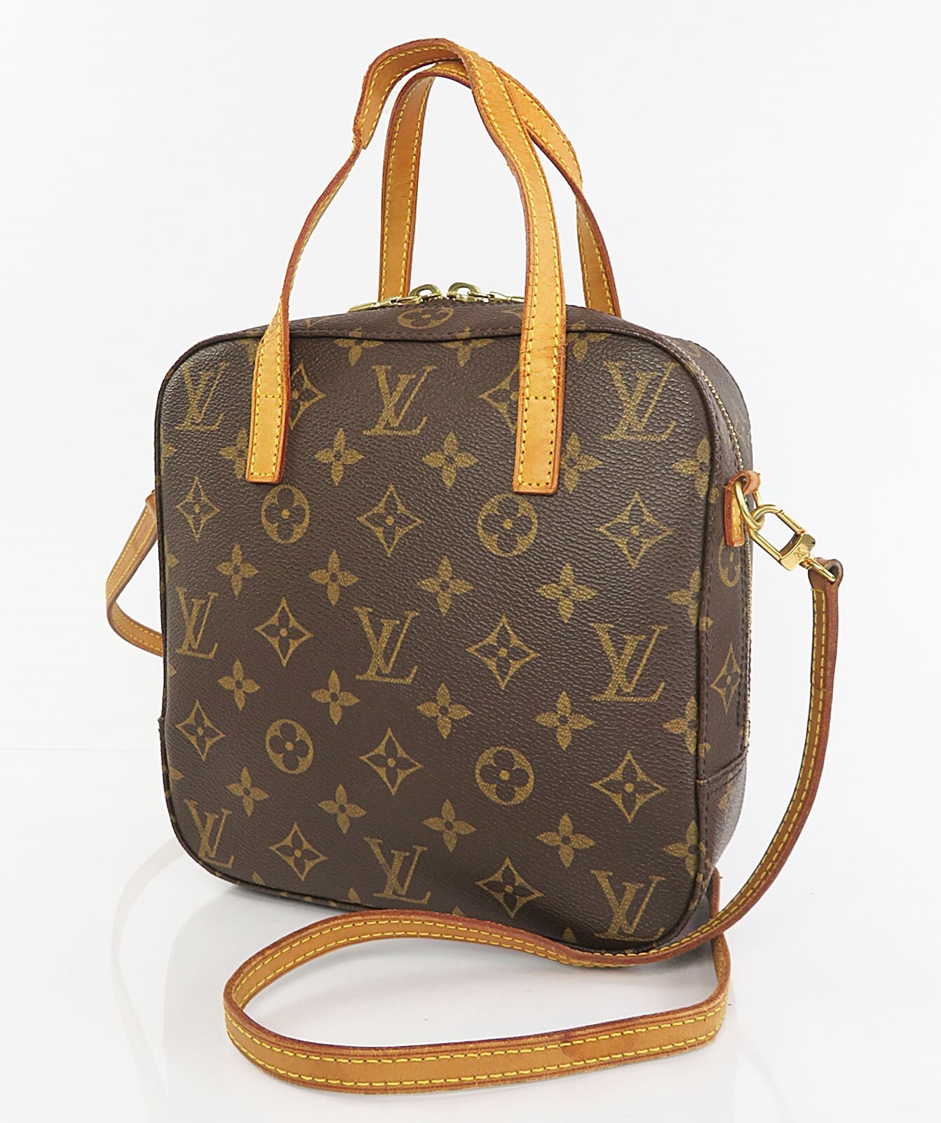 Louis Vuitton スポンティーニ Authentic LOUIS VUITTON Spontini Monogram 2-Way Hand