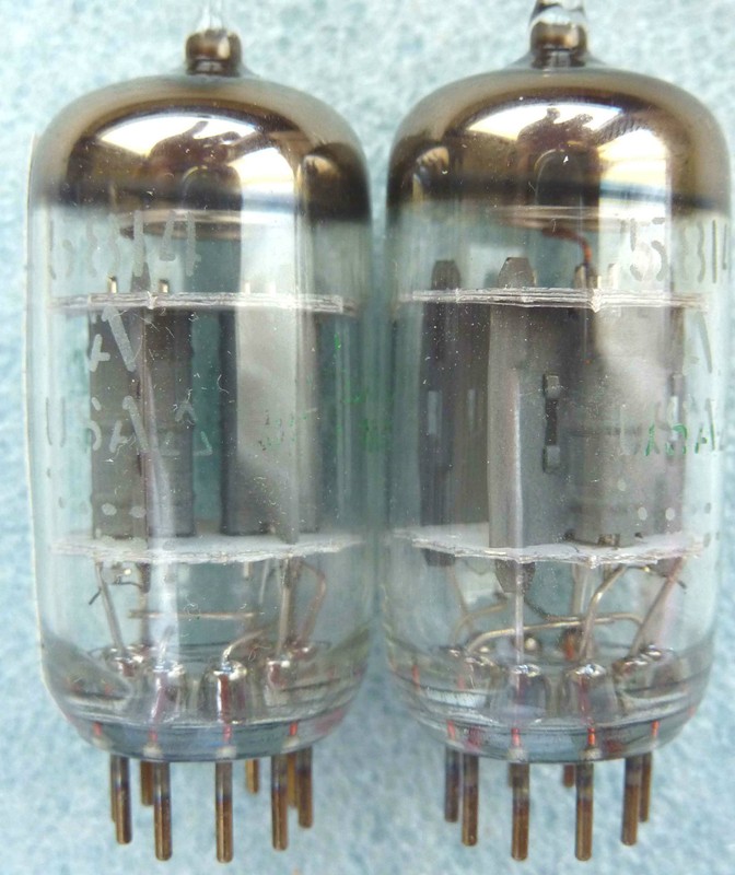 Pair Of 5814a / 12au7 Ge U.S.A. Matched Balanced 