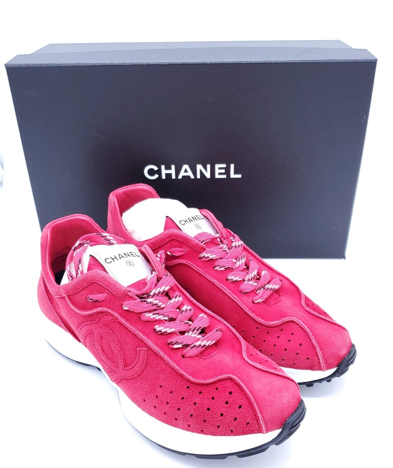 【関税＆送料込み】ChloAC Kick Suede Sneakers Shoes CHLOÉ Kick suede-trimmed quilted leather sneakers | NET-A-PORTER