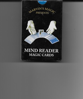 Marvin's Magic Mind Reader Magic Card Deck BRAND NEW Factory Sealed!