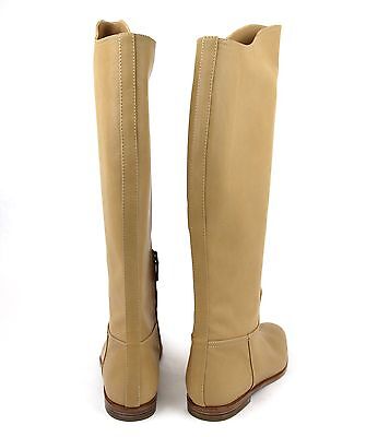 Pre-owned Bottega Veneta $1280 Authentic  Leather Tall Boots, Tan, 297865 2841 In Brown