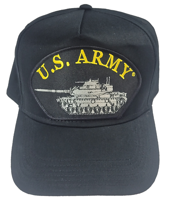 US ARMY WITH M60 TANK HAT CAP VETERAN RETIRED ARMOR TANKER