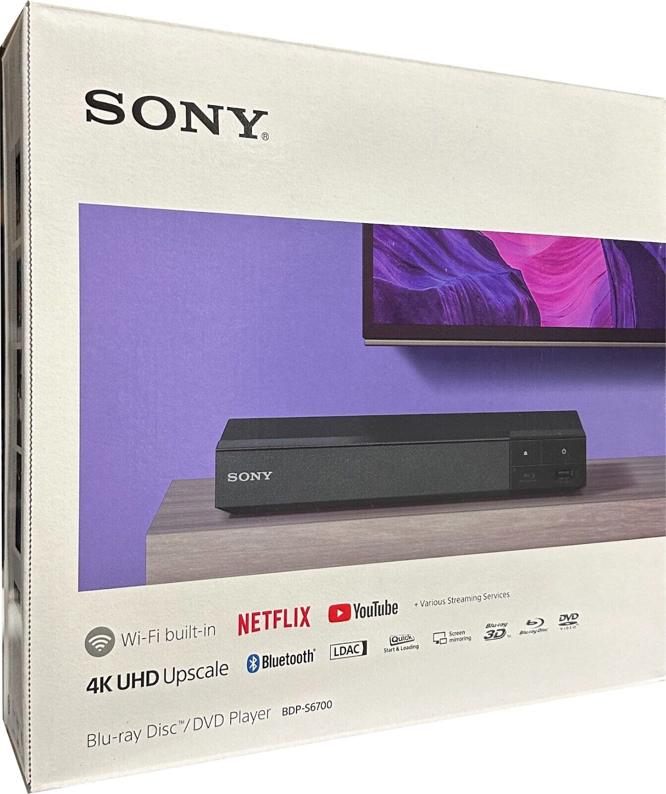 Sony BDP-S6700 Blu-Ray Disc Player with Built-In Wi-Fi | eBay Sony BDP-S6700 Blu-Ray Disc Player with Built-In Wi-Fi | eBay
