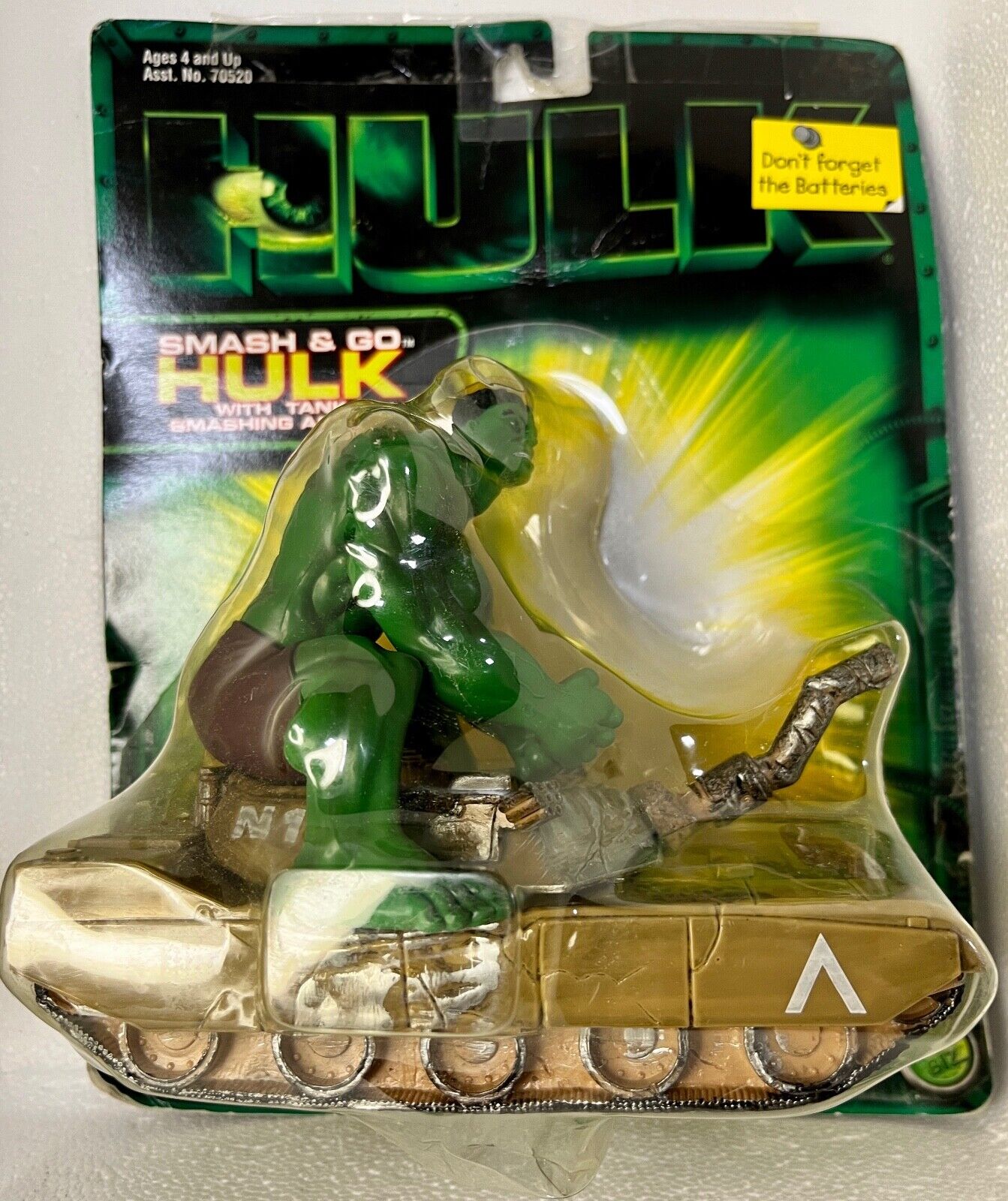 Marvel - Hulk Movie Smash And Go 2003 Tank Smashing Action Marvel - Hulk Movie Smash And Go 2003 Tank Smashing Action